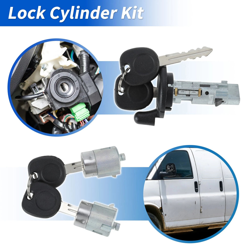 Ignition Lock Cylinder and Door Lock for Chevrolet Express Van (No. 704600/706591)