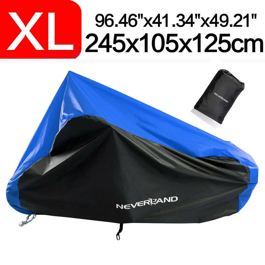 Motorcycle Cover for Honda Goldwing GL1200 GL1500 GL1800 (Black & Red, Waterproof, UV)