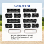 12 Pcs Spark Plug Wire Separator for Universal Fit (8mm 9mm 10mm)
