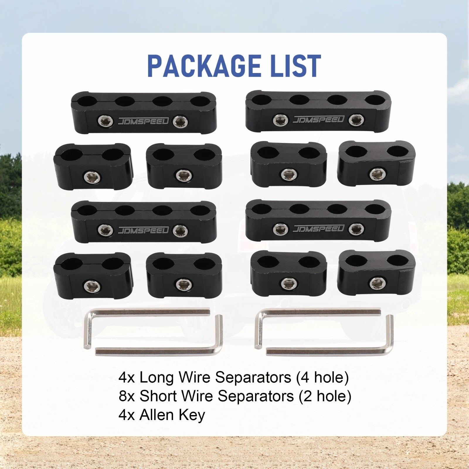 12 Pcs Spark Plug Wire Separator for Universal Fit (8mm 9mm 10mm)