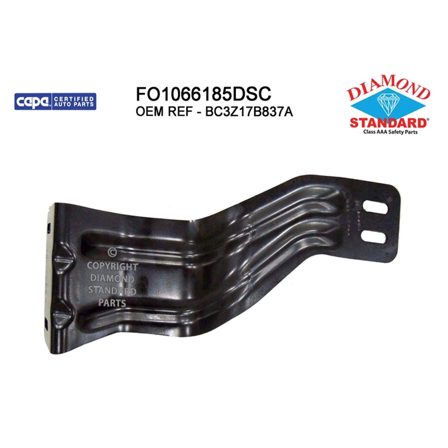Replacement Steel Front Driver Side Inner Bumper Mount Bracket for RAM 1500 (2019–2024)