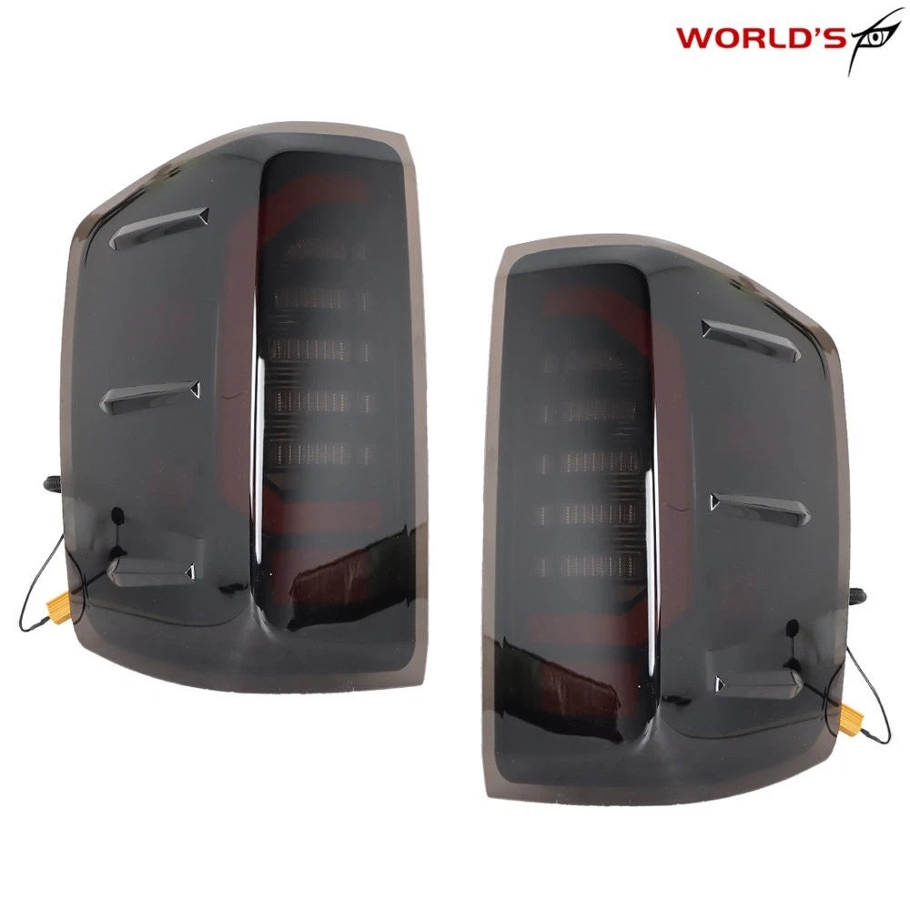 LED Tail Lights Assembly for Chevy Silverado (2014–2018) Black Left & Right