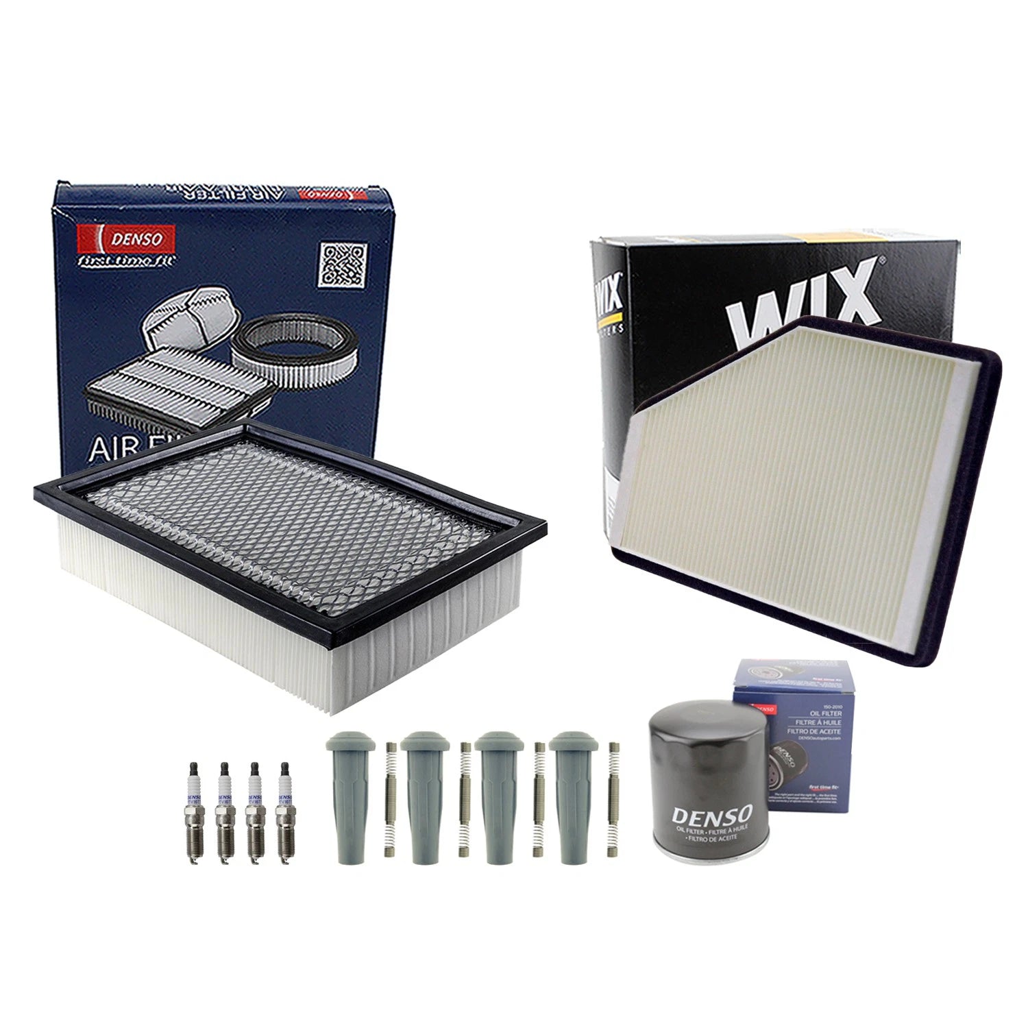 Tune Up Kit with 4 NGK Spark Plugs & Boots for Escape Mariner Tribute (2001–2012)