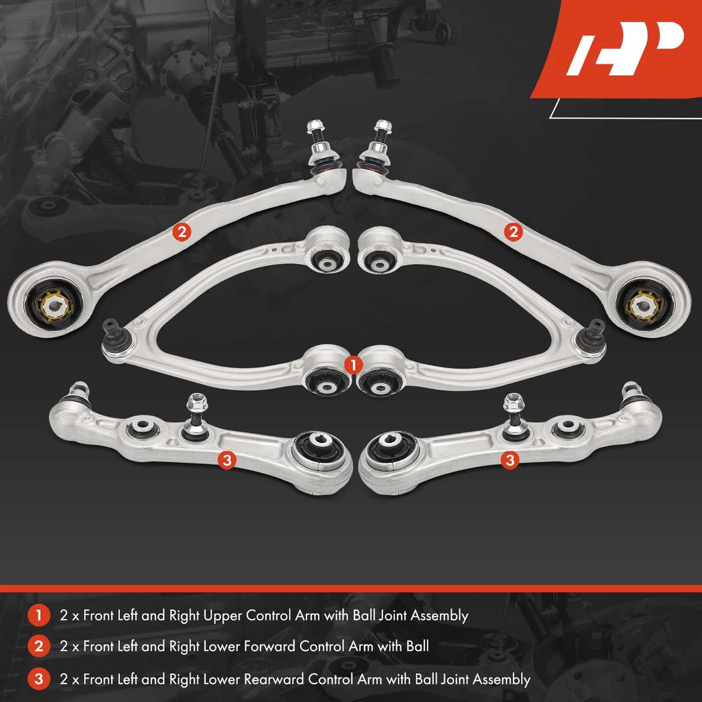 6X Front Control Arm with Ball Joint for Mercedes-Benz C300 (2015–2018)