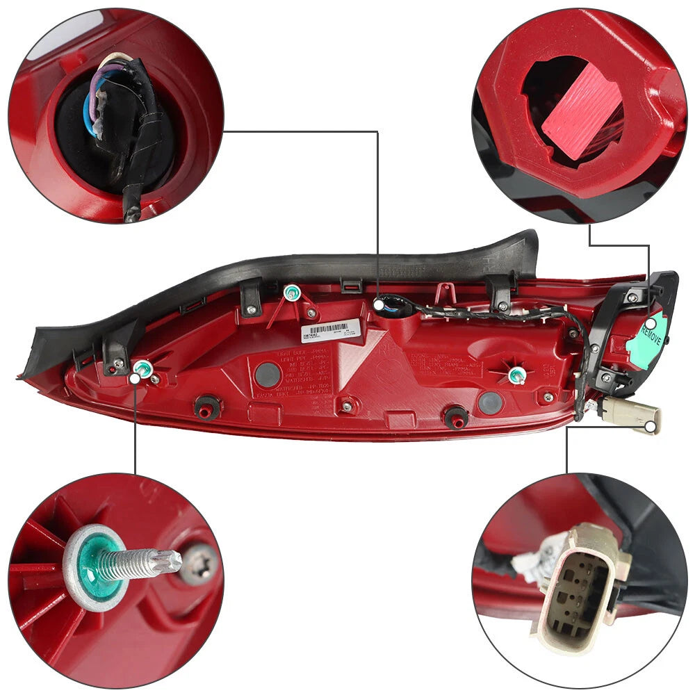 Right Tail Light for Cadillac XTS (2013–2017) LED Red Rear