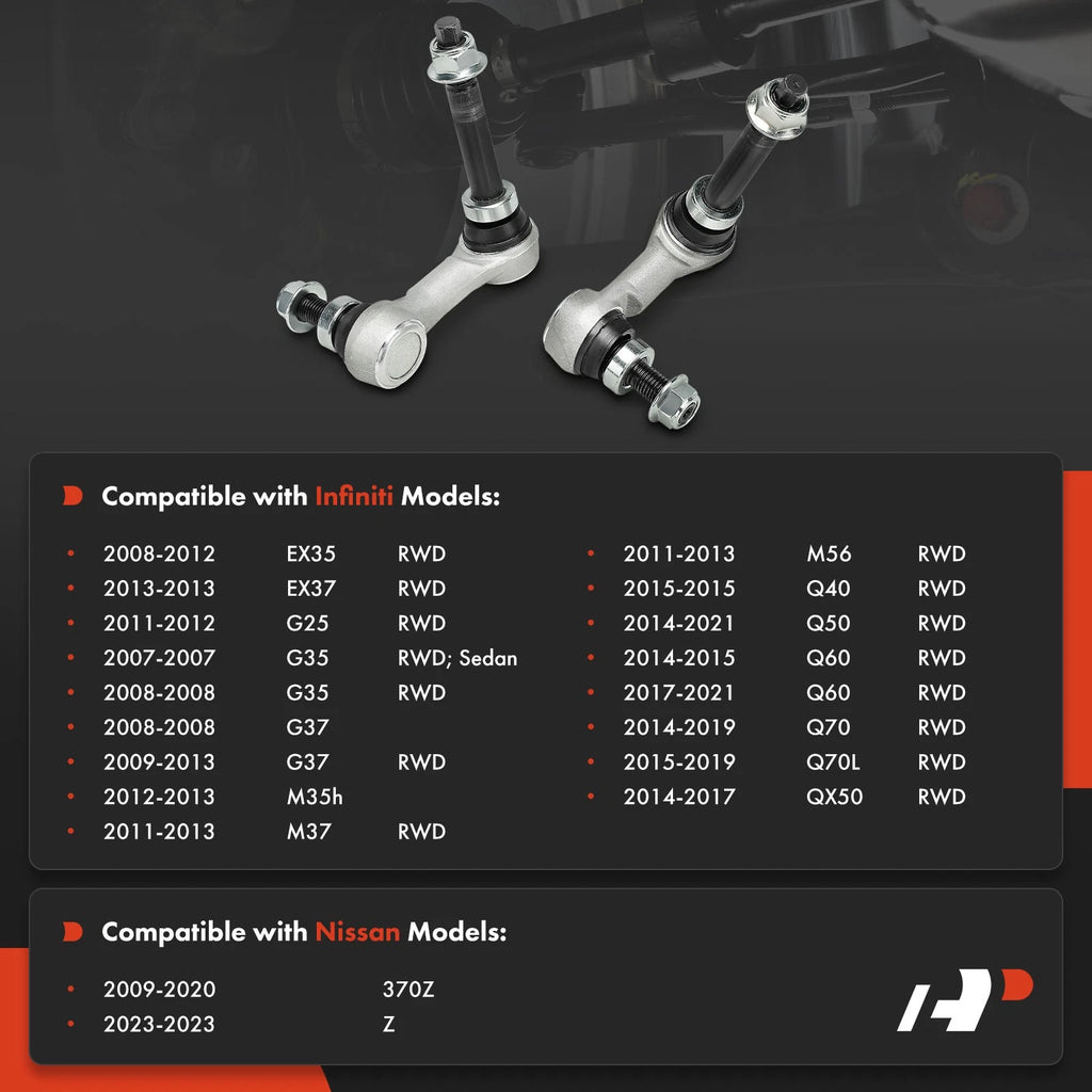 2X Front Stabilizer Bar Link for Infiniti Q50 Q60 G37 Q70 (2014–2020)