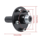 2 Pack Trailer Hub Spindle Kit for 5 x 5.5" Trailers