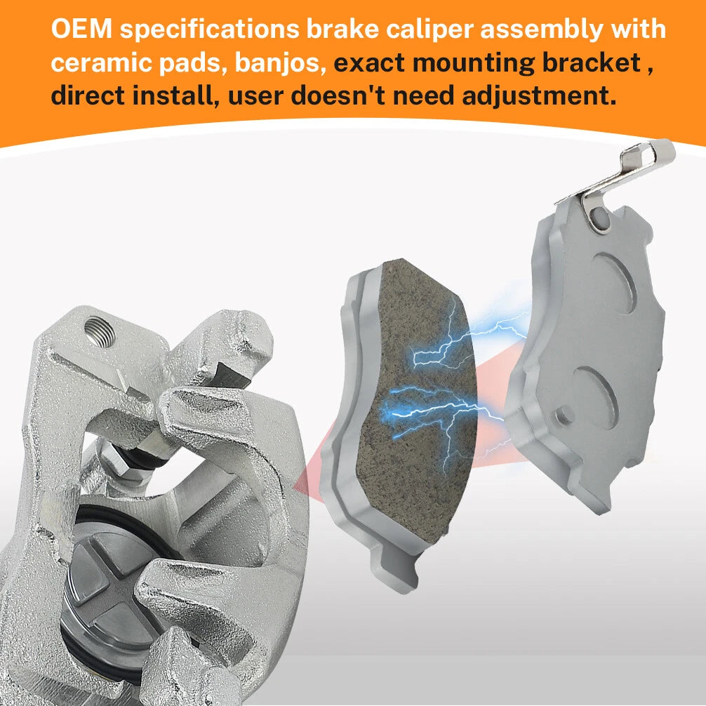 Front Left Brake Caliper for Honda Big Red MUV700 (2009–2013)