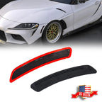 2X Smoked Lens Front Fender Side Marker Reflectors for Toyota GR Supra (2020–2022)