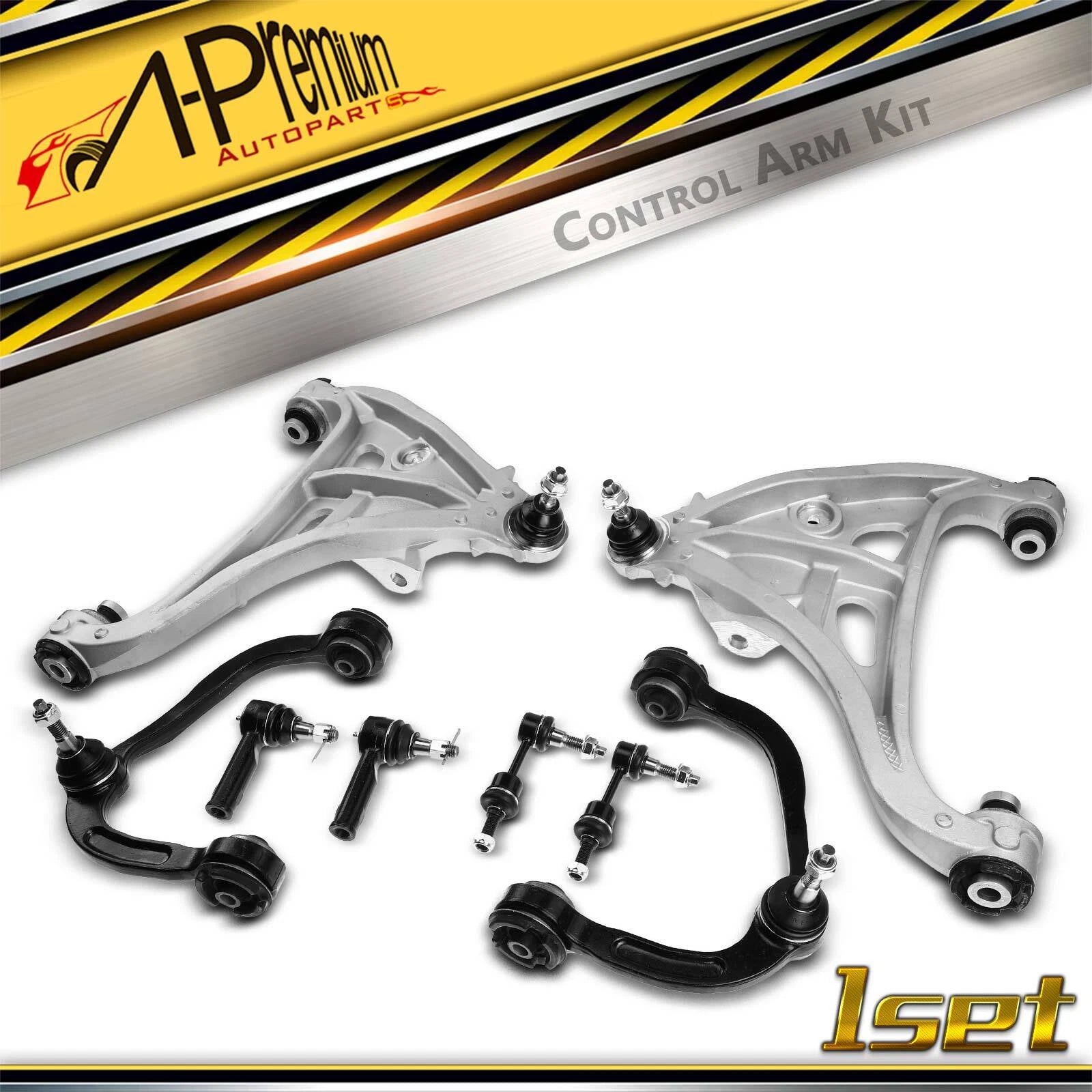Set of 8 Front Control Arms with Ball Joints for Ford F-150