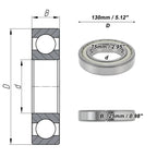 1 Pc 6215ZZ Deep Groove Ball Bearing P6 for Scooter Skateboard (75x130x25mm)