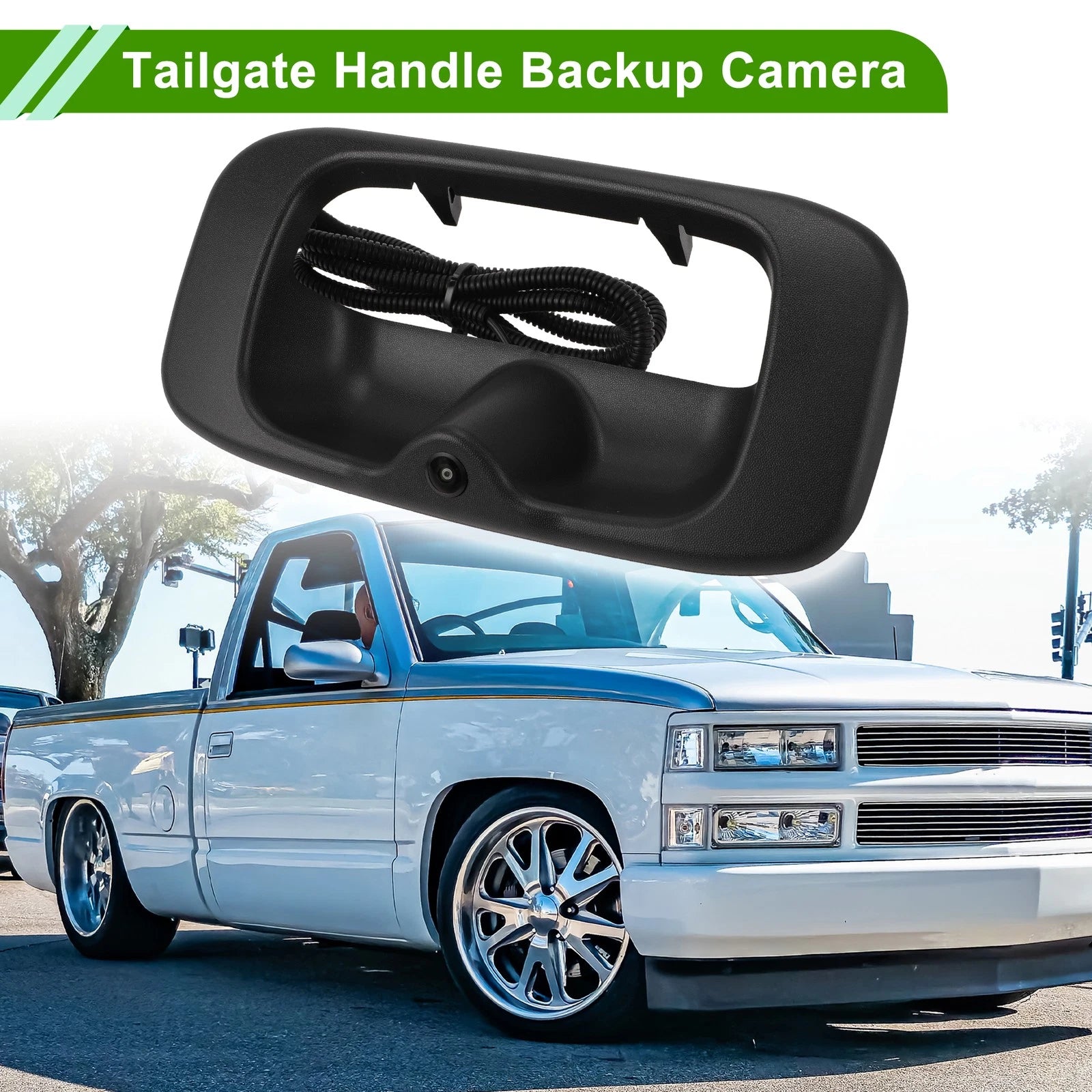 Tailgate Handle Backup Rear View Camera No. 15046512 for Chevrolet Silverado (2014–2019)