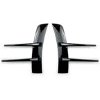 Black Front Bumper Spoiler Side Air Intake Cover for Benz A-Class (2018–2023)