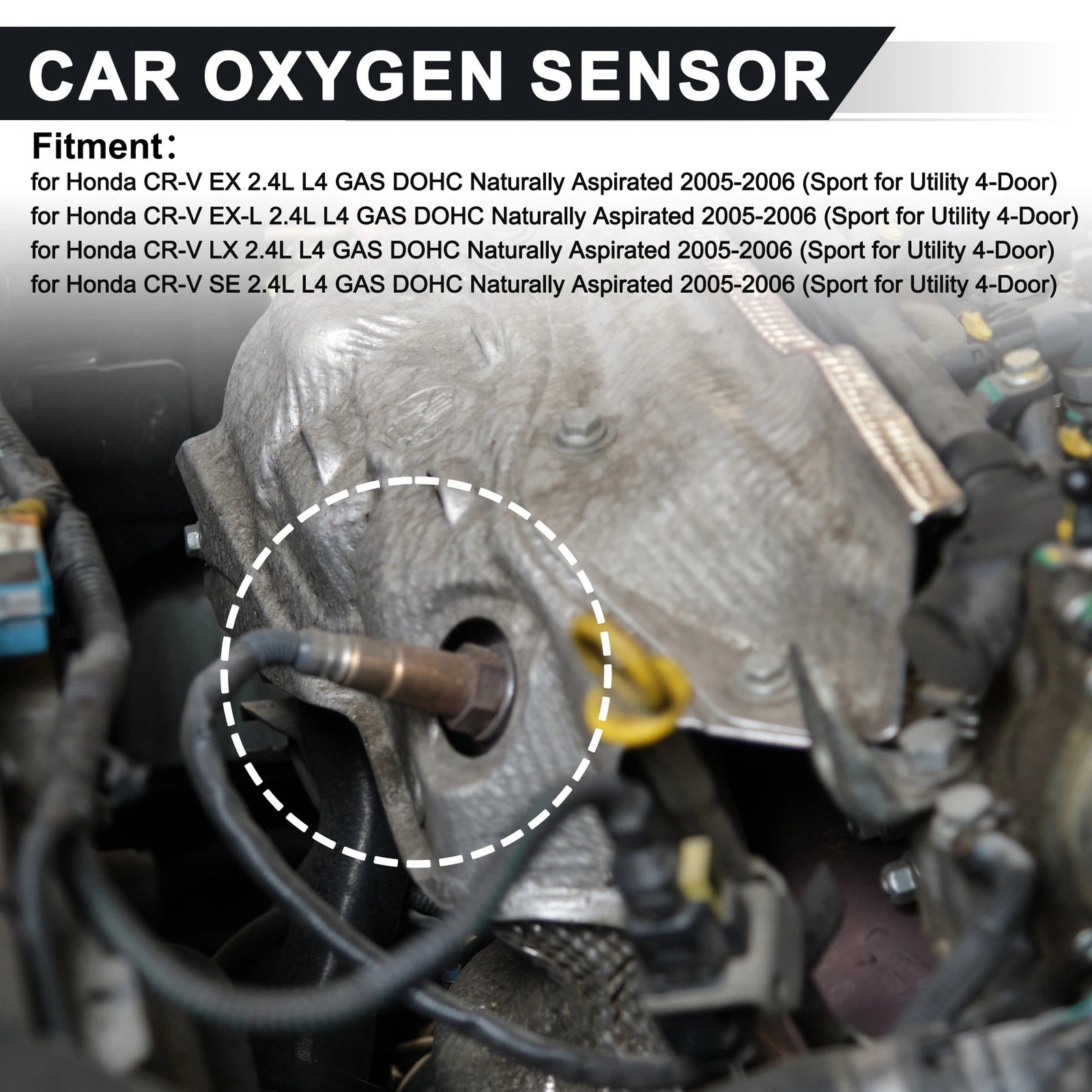 2X Upstream Downstream Oxygen Sensor for Honda CR-V EX (2007–2011) No. 2344352