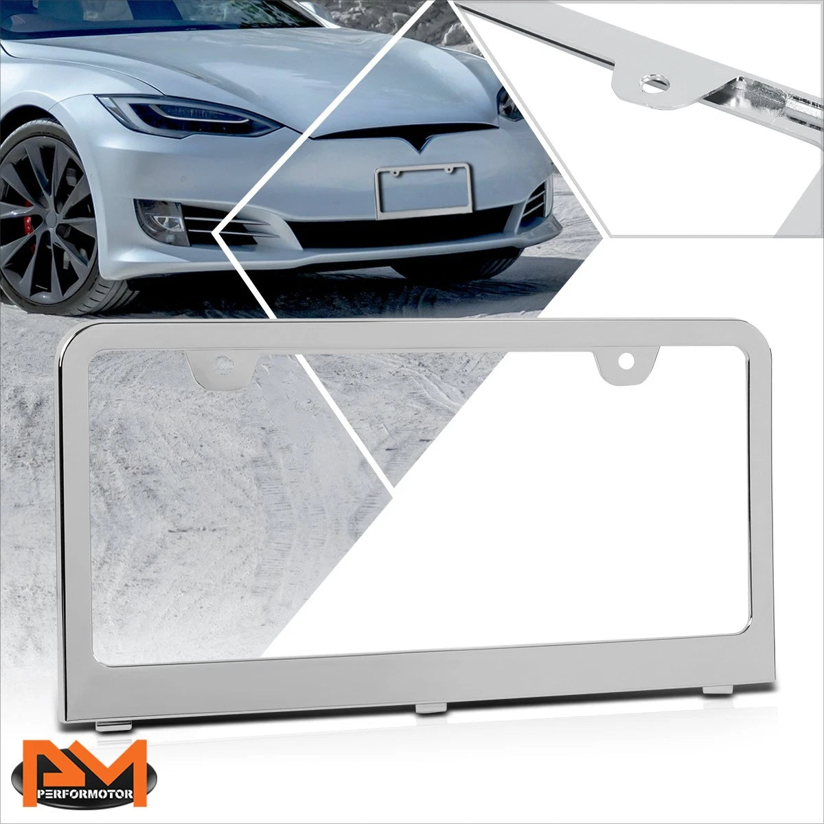 Tow Hook License Plate Mounting Bracket for Tesla S (2016–2020)