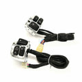 Chrome Handlebar Control Switches + Wiring Harness for Harley Dyna, Vrod (2006-2023)