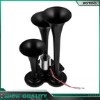 3 Trumpet Train Horn Kit for Truck Van Car Boat (Electric Air Horn 150db)