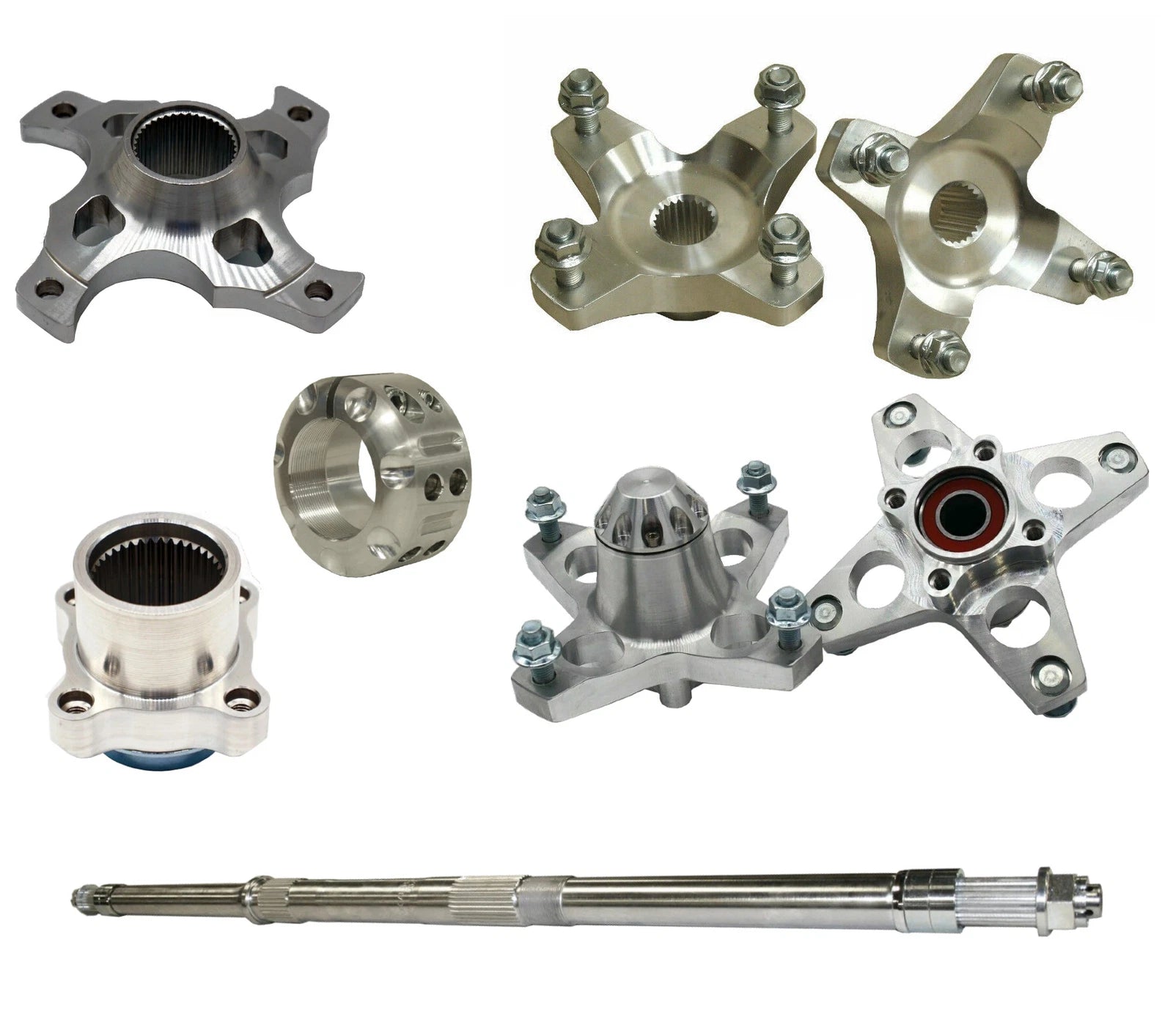 Lonestar LSR Axcalibar Axle + Front Rear Sprocket Brake Hubs for YFZ450R (2009–2023)