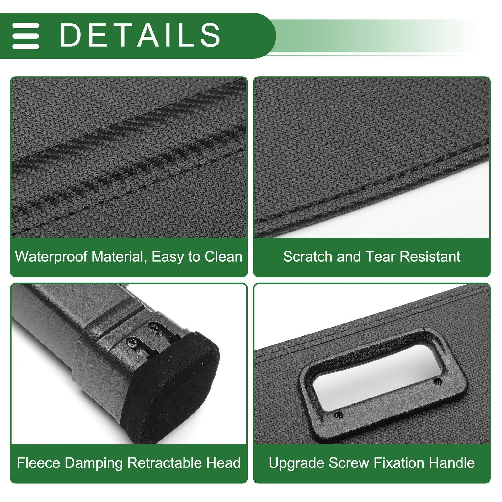 Retractable Cargo Cover for Mercedes-Benz GLS (2022–2025) Black Carbon Fiber