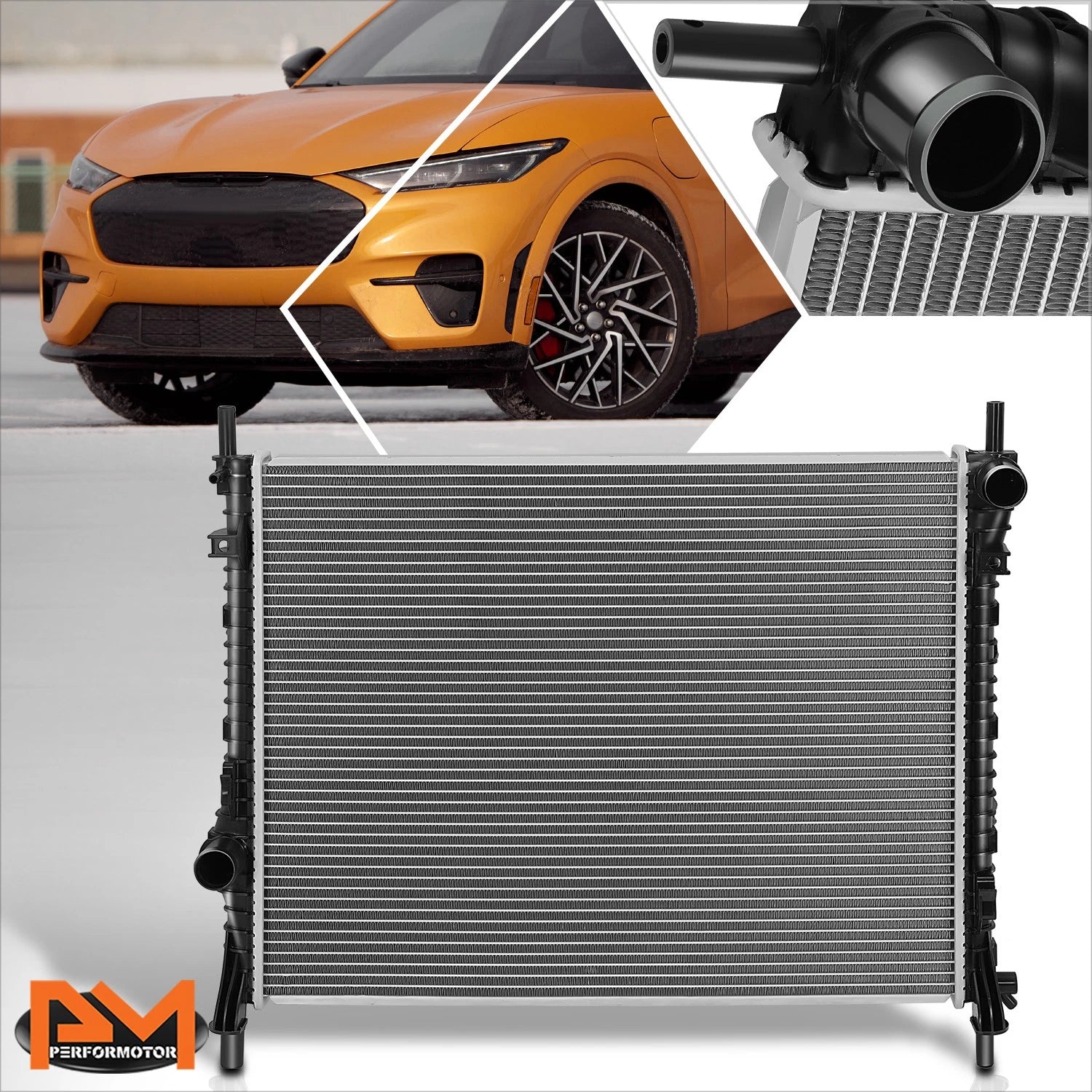 Aluminum OE Style Cooling Radiator for Ford Mustang (2015–2023) DPI-13486