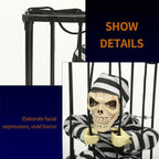 Light Up Eyes Skeleton Halloween Decoration with Sound for Home Decor