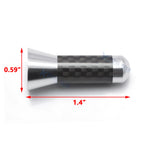 Carbon Fiber 1.4" Silver Screw Antenna for Universal Car (2014-2019)
