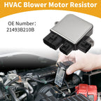 HVAC Blower Motor Resistor No. 21493B210B for Nissan Qashqai (2017–2023)