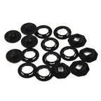 Set of 4 Carpet Fixing Clamps for Universal Use (Black)