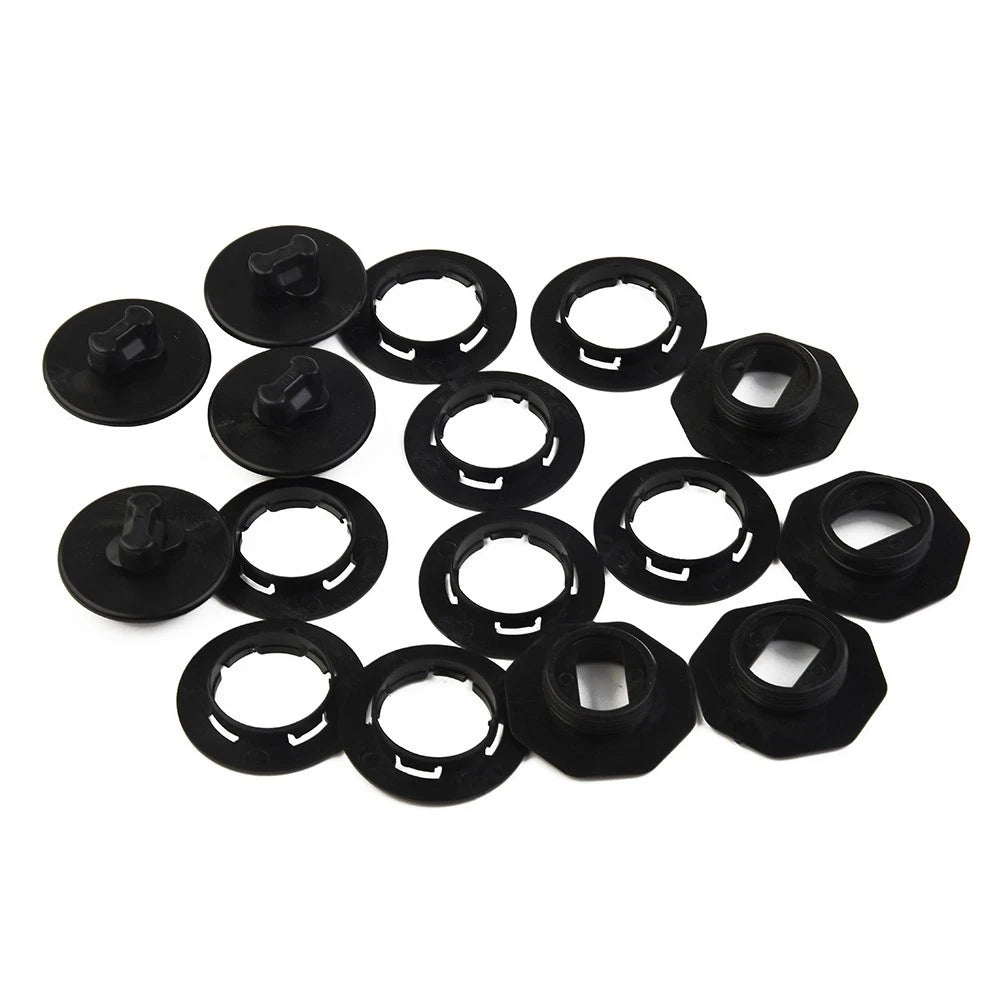 Set of 4 Carpet Fixing Clamps for Universal Use (Black)