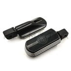 Black Skull Rubber Footpeg for Harley Davidson Softail Slim FLSL Breakout (2018–2023)