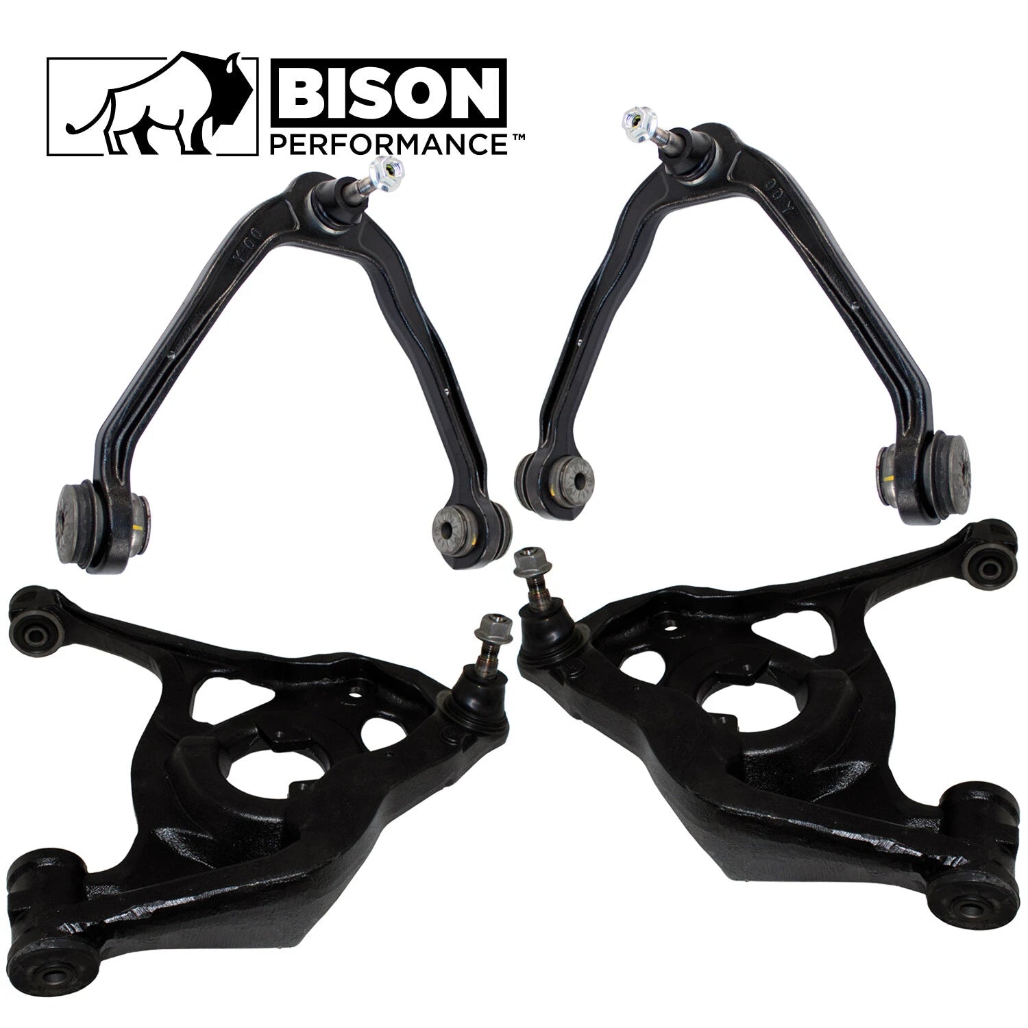 4pc Control Arms Kit for Chevrolet GMC RWD (2010–2023)