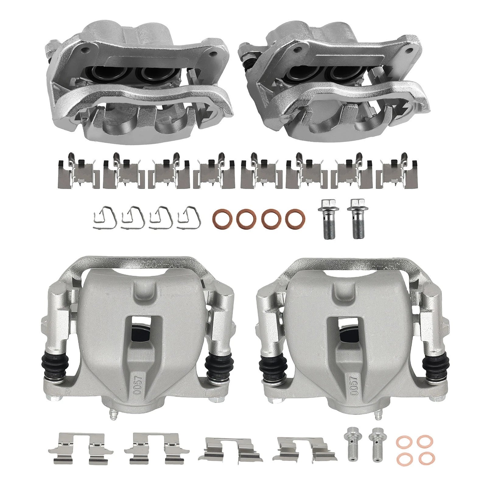Set of 4 Brake Calipers for Toyota Highlander (2010–2013) 19-P3350 19-B6274