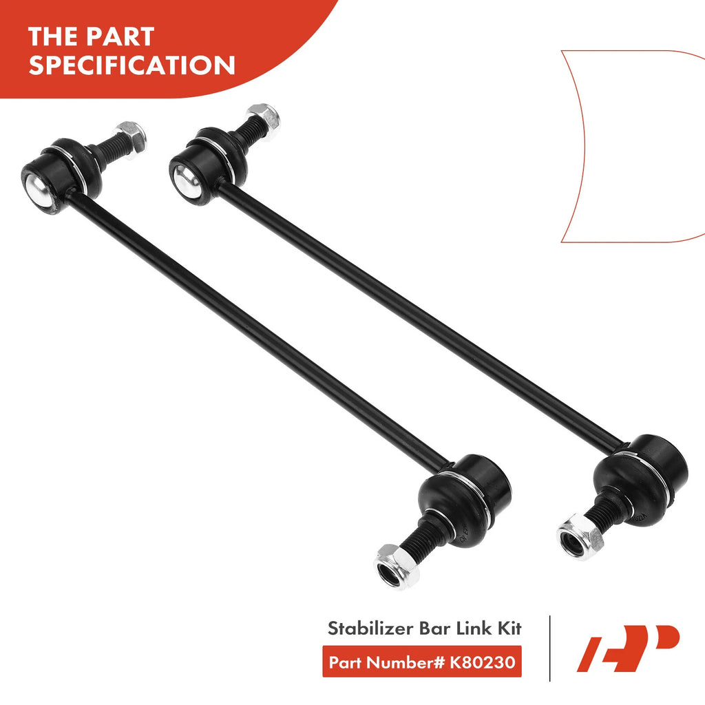 Front Sway Bar Link and Tie Rod End Ball Joint for Toyota Matrix (2003–2006)