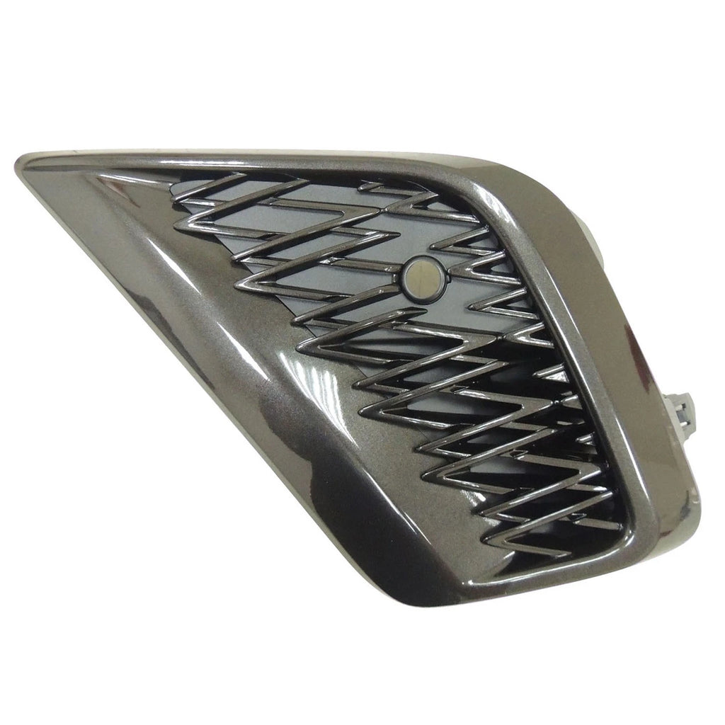 Front Driver Lower Bumper Grille Replacement for Black Painted Polypropylene