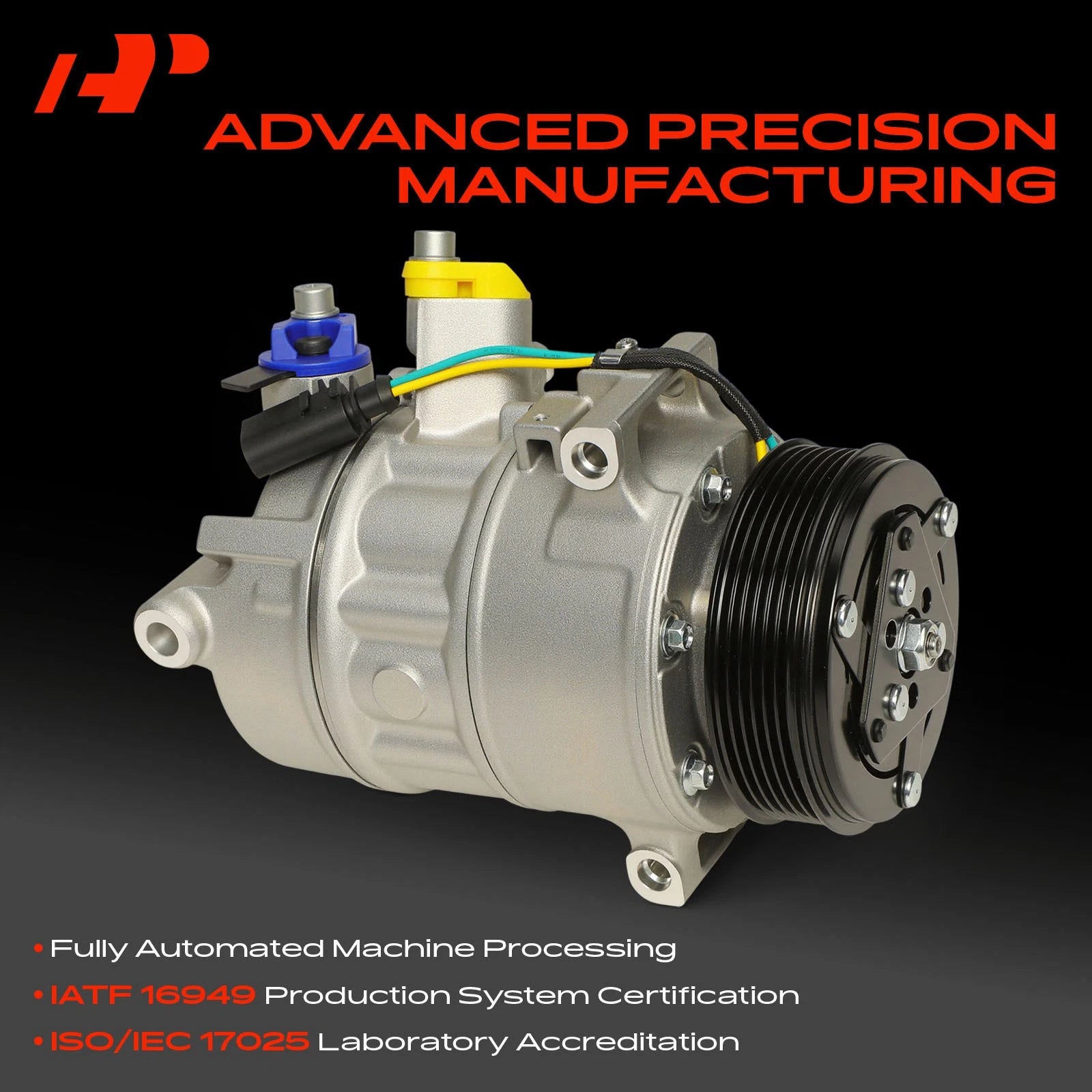 A/C Compressor with Clutch for Volkswagen Passat (2018-2022)