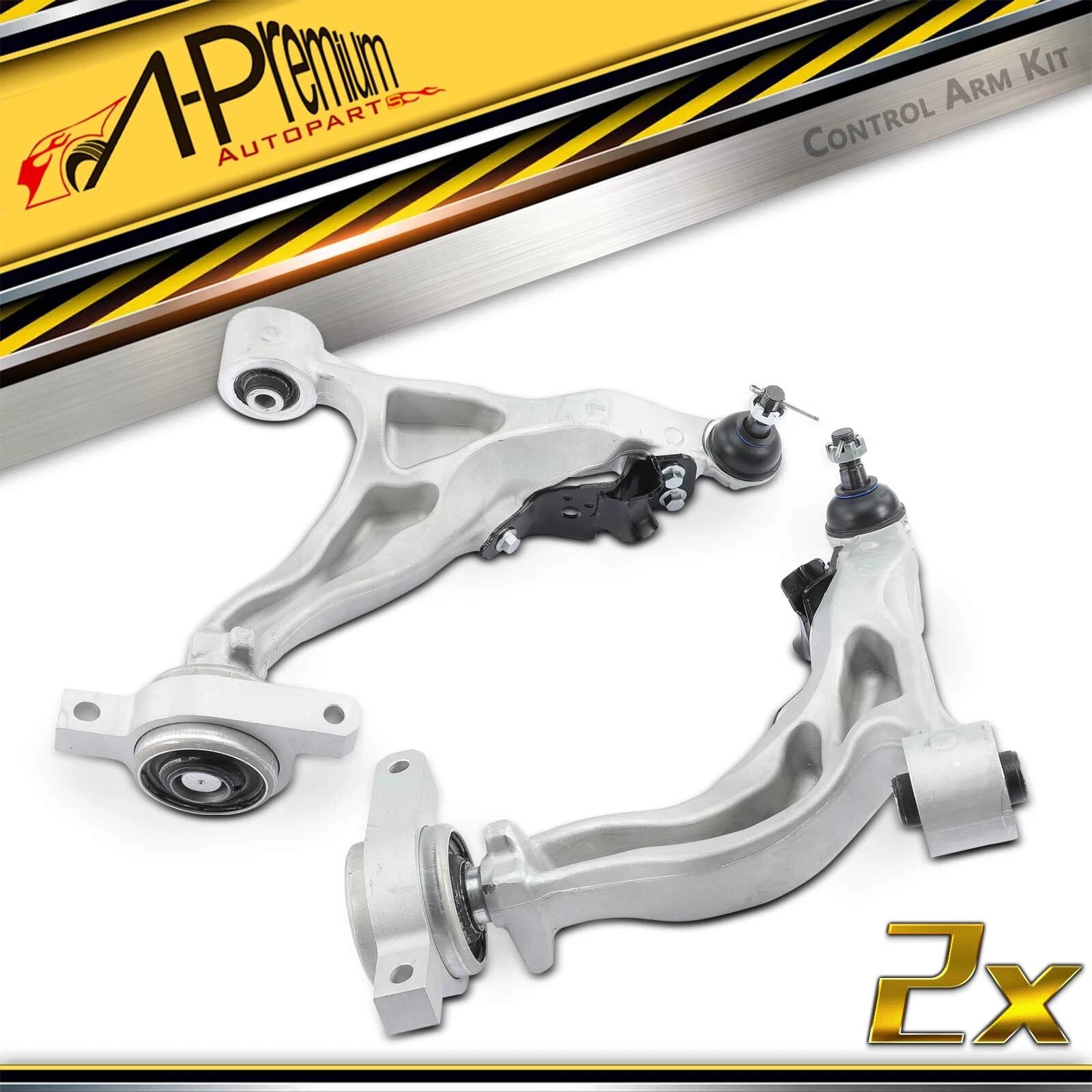 2X Control Arm with Ball Joint Front Lower for Nissan 370Z (2009–2020)