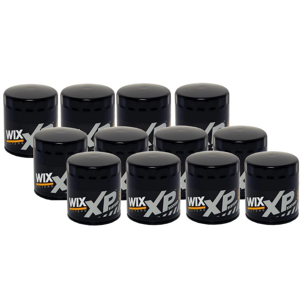 Set of 12 Wix 51372XP Engine Oil Filters for Heavy Duty Vehicles (Spin-On)