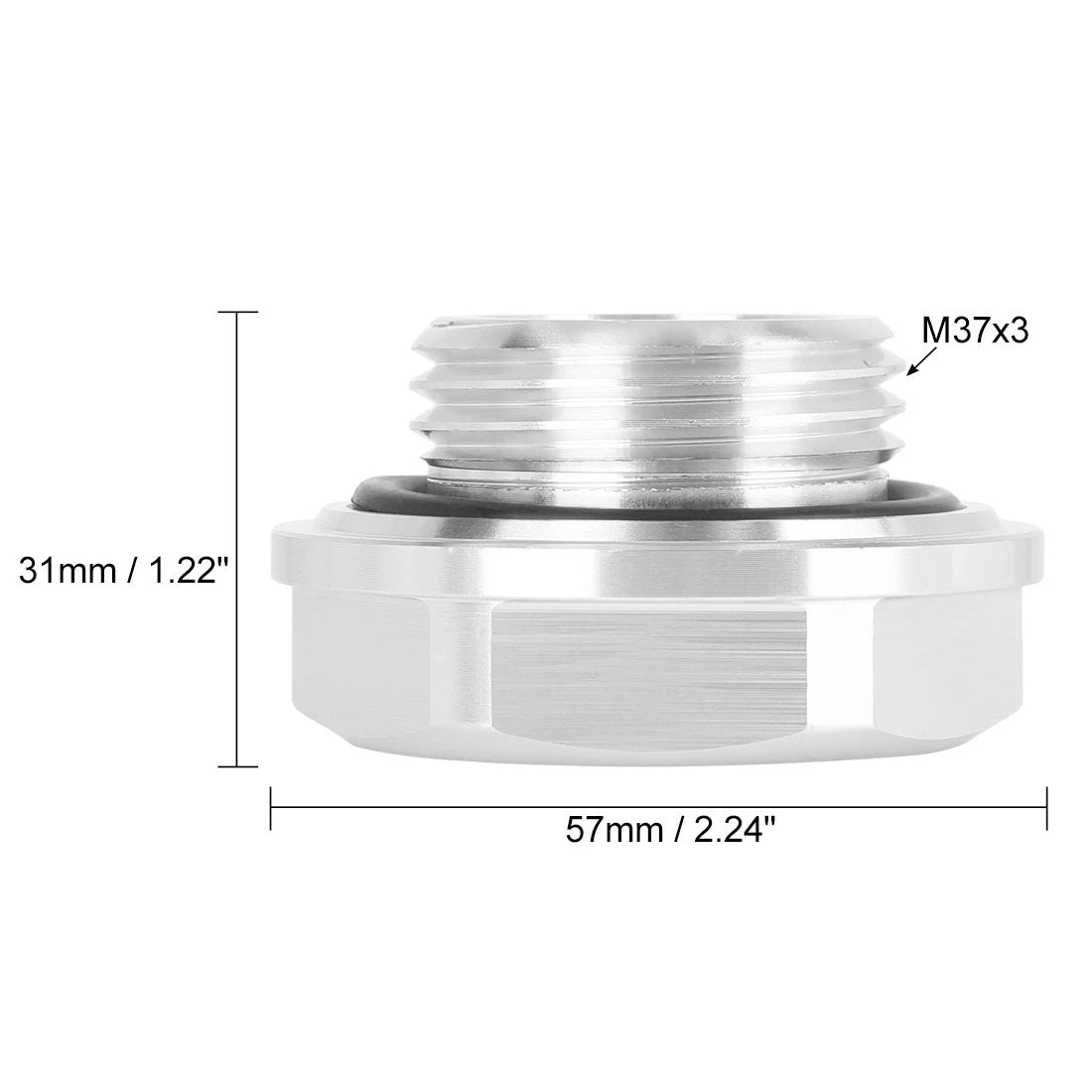 Aluminum Alloy Oil Filler Cover for Toyota 