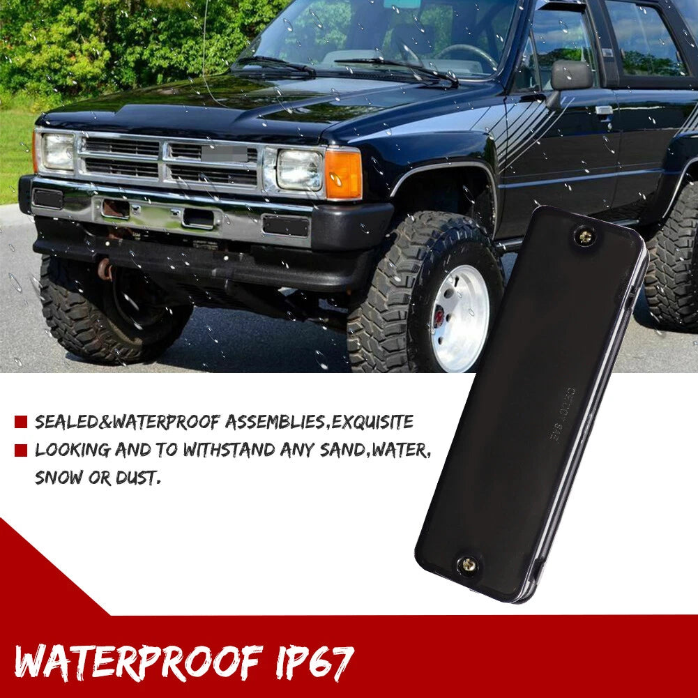 Smoked Front Parking Turn Signal Lights for Toyota Pickup 4Runner (1984–1989)