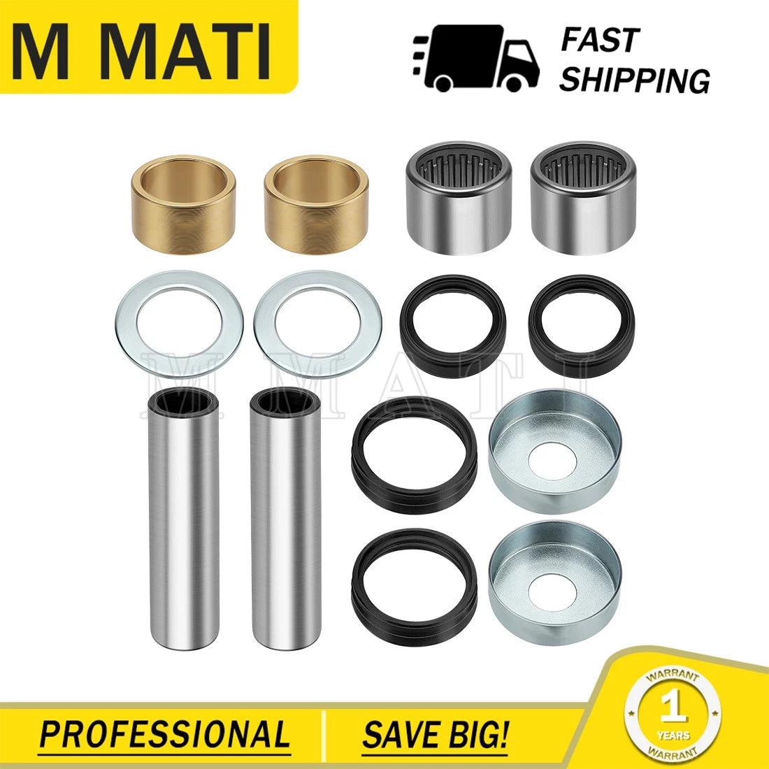 Rear Swing Arm Bushing Kit for Yamaha YFZ450 (2004–2013) YFZ450V YFZ450SE YFZ450SP