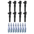 Set of 8 Ignition Coils & Spark Plugs for DeVille Mustang G30 V8 (N/A)