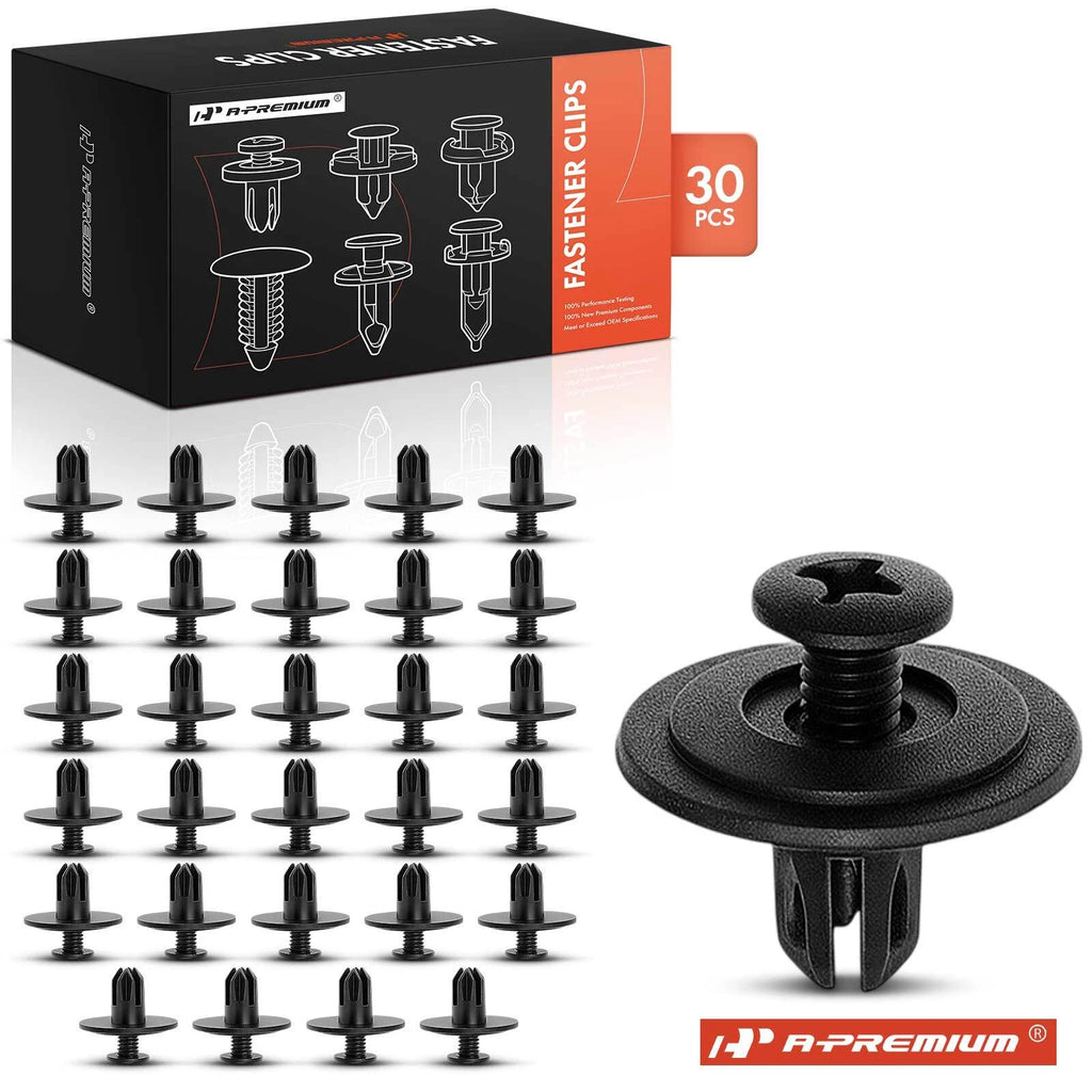 30Pcs 6mm Trim Retainer Clips for Honda Civic Odyssey Prelude