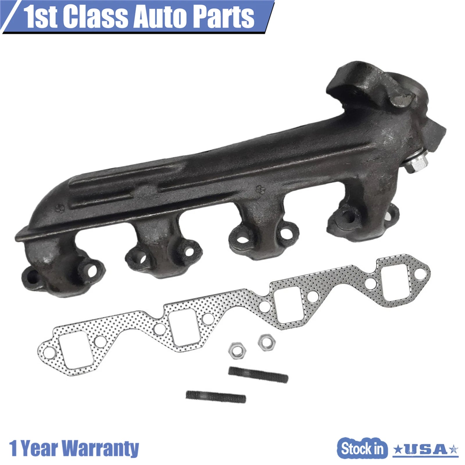 Right Exhaust Manifold for Ford Bronco E150 E250 E350 (1986–1996) 674-153