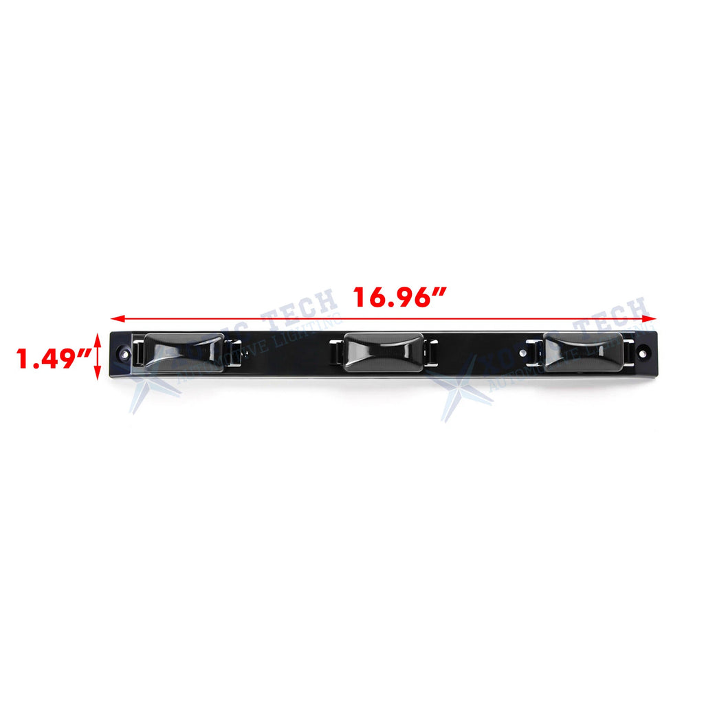 Red Smoked LED Rear Tailgate Tail Light Bar for Dodge Ram 1500-3500 (2014-2024)