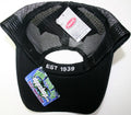 Honeycomb Mesh Cap for Peterbilt Motors (Red & Black)