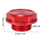 Red Aluminum Alloy Gas Engine Oil Filler Cap for Toyota Highlander 