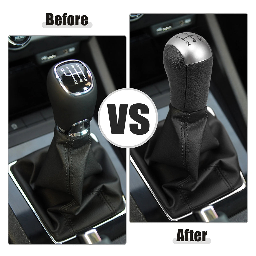 5 Speed Manual Gear Shift Knob with Dust Cover for Ford Focus 