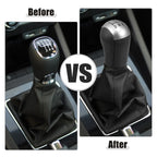 5 Speed Manual Gear Shift Knob with Dust Cover for Ford Focus 