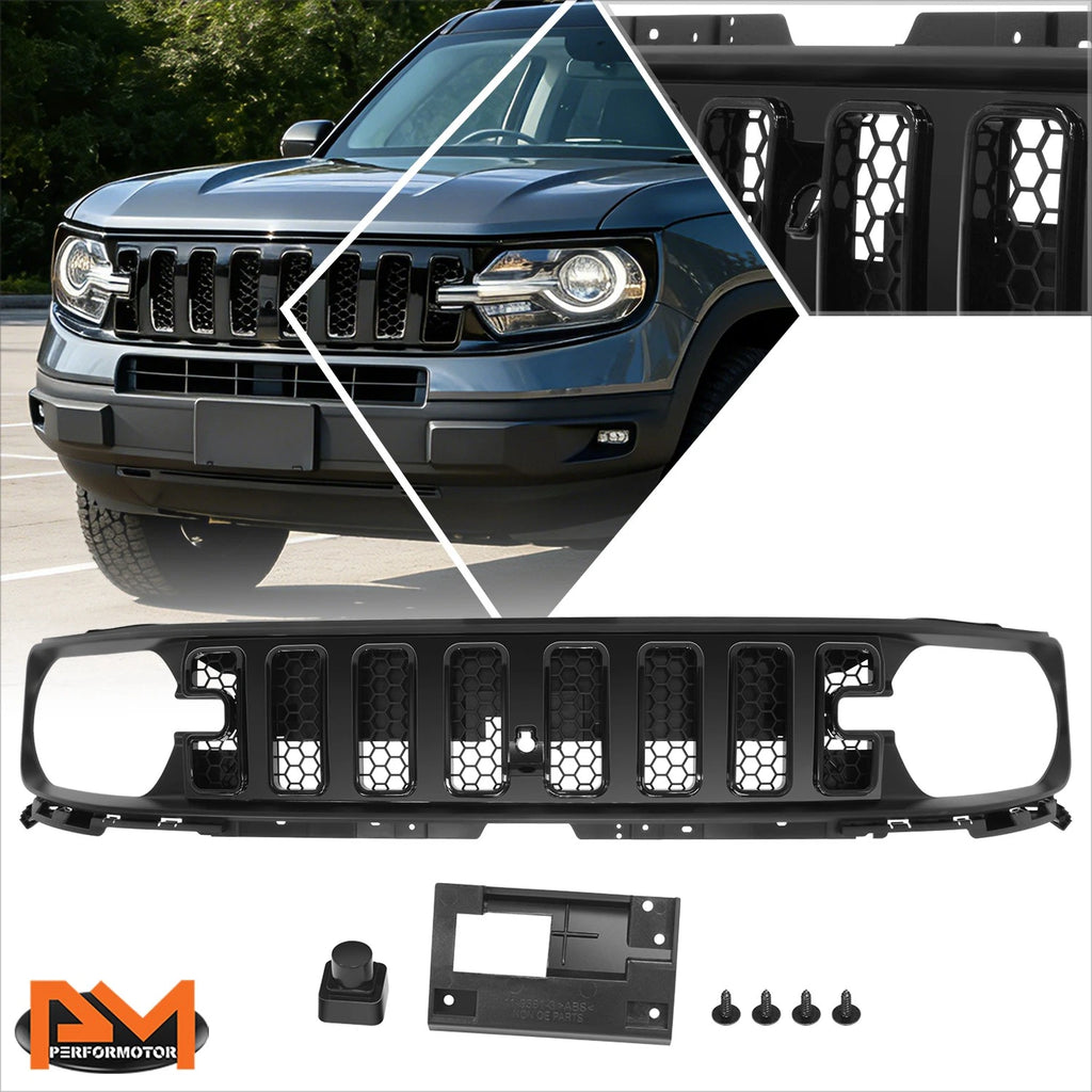 Honeycomb Mesh Front Bumper Grille Cover for Ford Bronco Sport (2021–2025)
