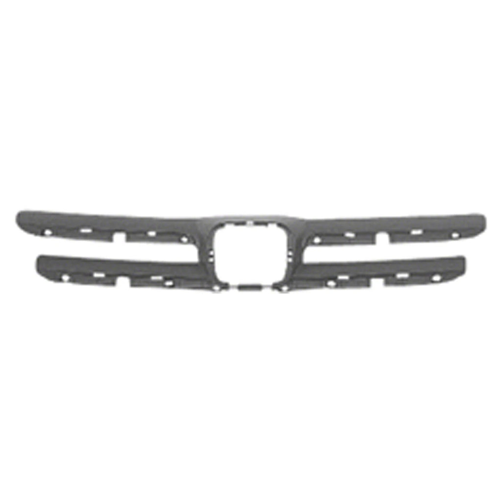 Replacement Ready to Paint Plastic Front Center Grille Molding w/Emblem Hole
